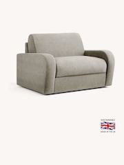 Jay-Be Brushed Twill Smoke Grey Brushed Deco Snuggle Sofa Bed - Image 2 of 6