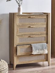 Julian Bowen Brown Sydney 5 Drawer Chest - Image 1 of 6