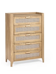 Julian Bowen Brown Sydney 5 Drawer Chest - Image 2 of 6