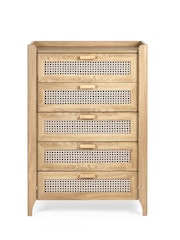 Julian Bowen Brown Sydney 5 Drawer Chest - Image 3 of 6