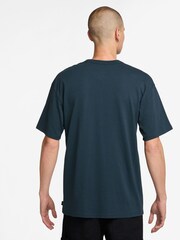 Nike Armory Navy Sportswear Premium 100% Cotton Essentials T-Shirt - Image 2 of 3