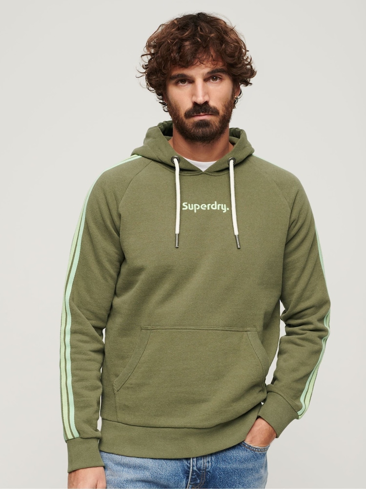Sudadera con capucha y logo a rayas Terrain de Superdry - Imagen 1 de 3