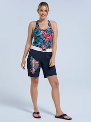 Animal Blue/White Womens Nora Classic Quick Drying Board Shorts - Image 2 of 9