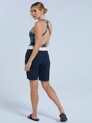 Animal Blue/White Womens Nora Classic Quick Drying Board Shorts - Image 3 of 9