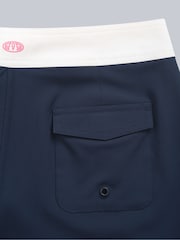 Animal Blue/White Womens Nora Classic Quick Drying Board Shorts - Image 7 of 9