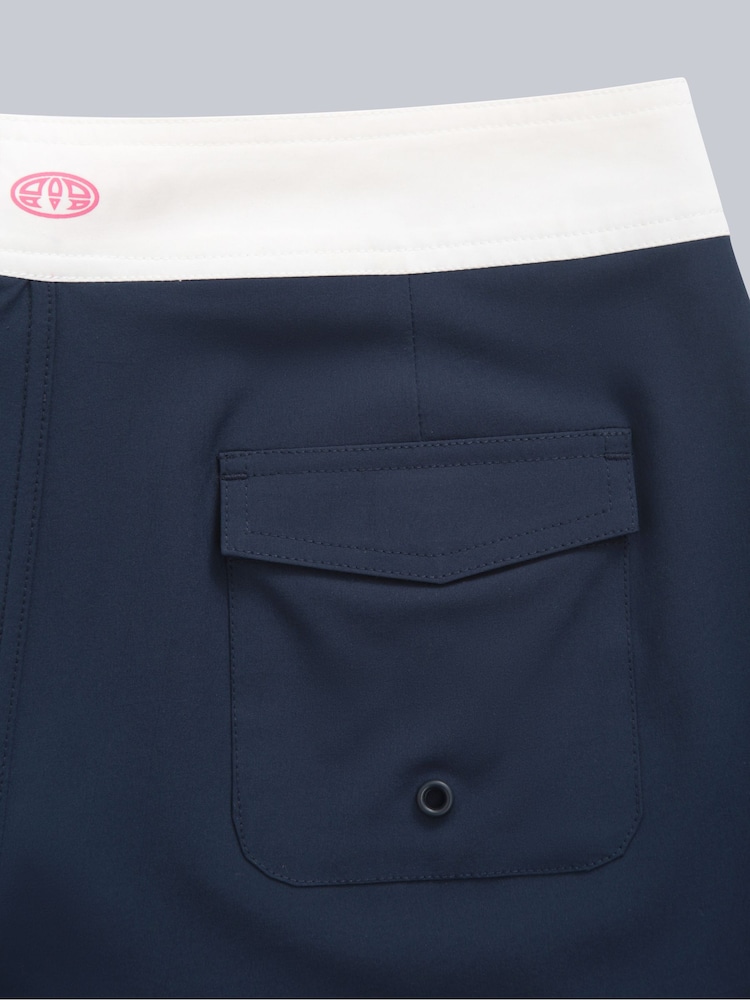 Animal Blue/White Womens Nora Classic Quick Drying Board Shorts - Image 7 of 9