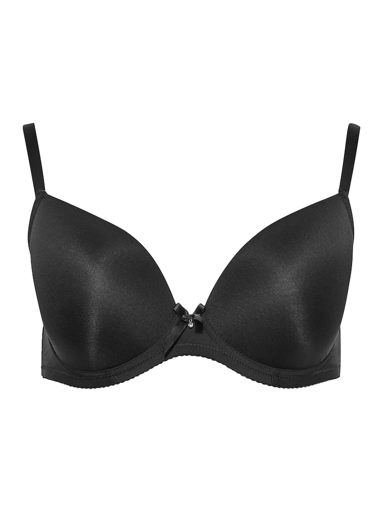 Yours Curve Black Plunge Microfibre Bra 2 Pack - Image 6 of 6