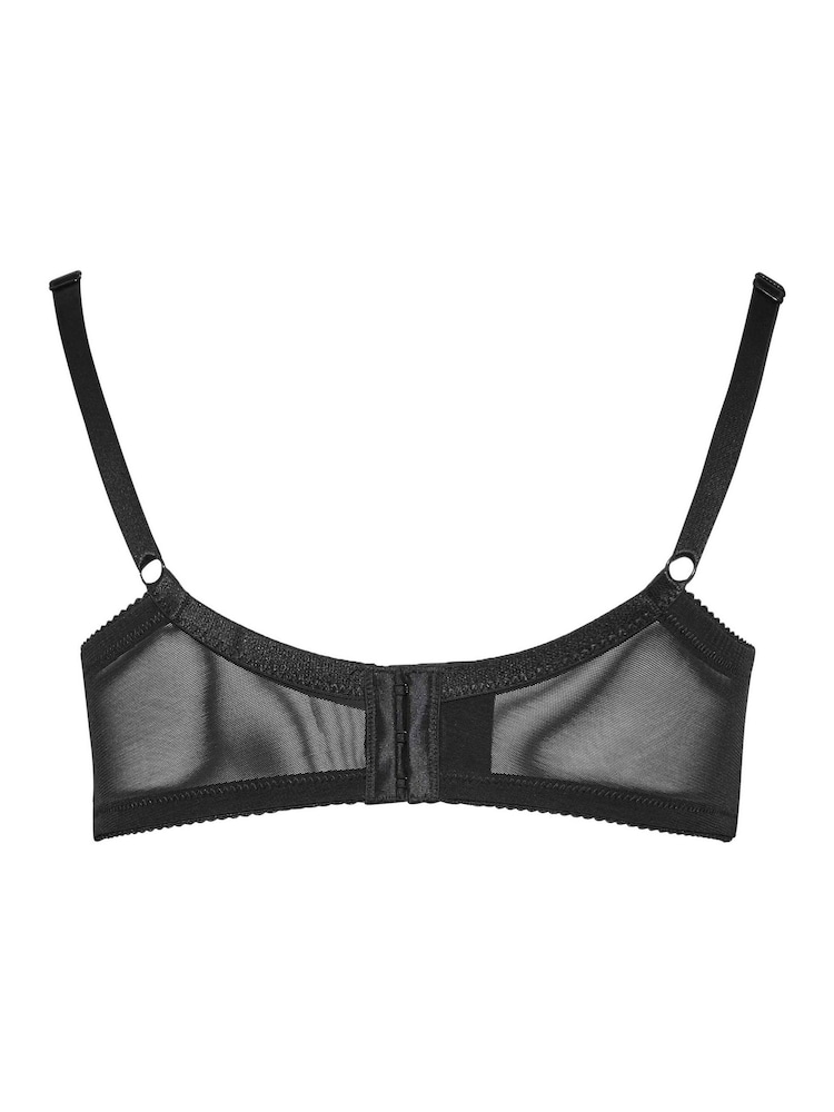 Yours Curve Black Plunge Microfibre Bra 2 Pack - Image 7 of 7