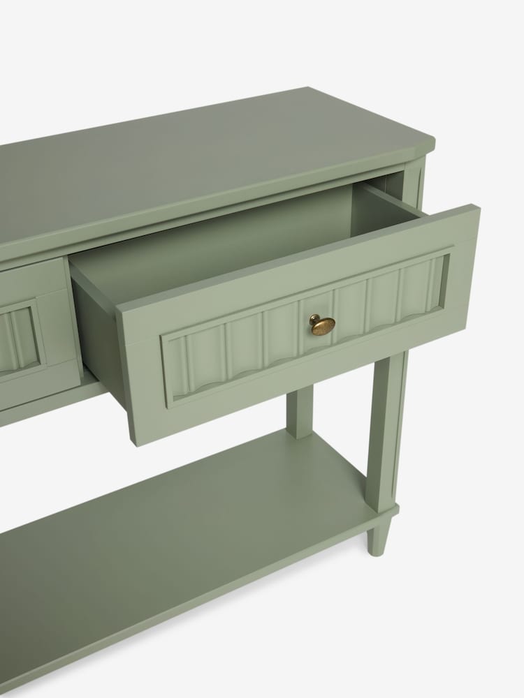 Nina Campbell Light Green Willis Console Table - Image 9 of 9