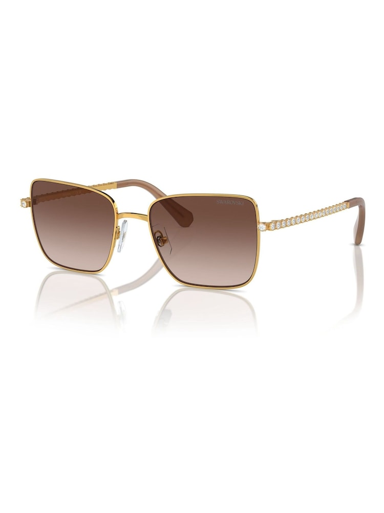 Swarovski Gold Sk7015 Round Sunglasses - Image 2 of 5