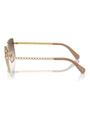 Swarovski Gold Sk7015 Round Sunglasses - Image 5 of 5