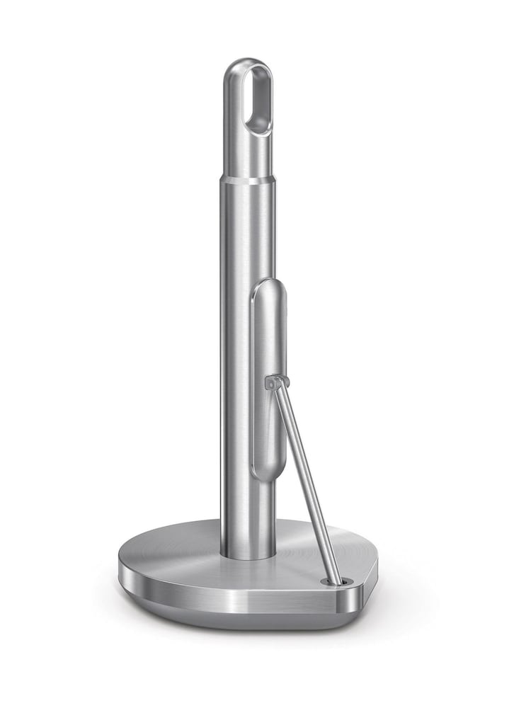 simplehuman Brushed Steel Tension Arm Kitchen Roll Holder - Image 1 of 4