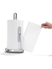 simplehuman Brushed Steel Tension Arm Kitchen Roll Holder - Image 3 of 4