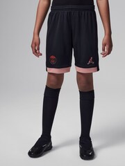 Nike Black Jr. PSG 24/25 Third Stadium Football Shorts - Image 1 of 7
