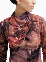 AllSaints Purple Tia Colca Top - Image 8 of 9