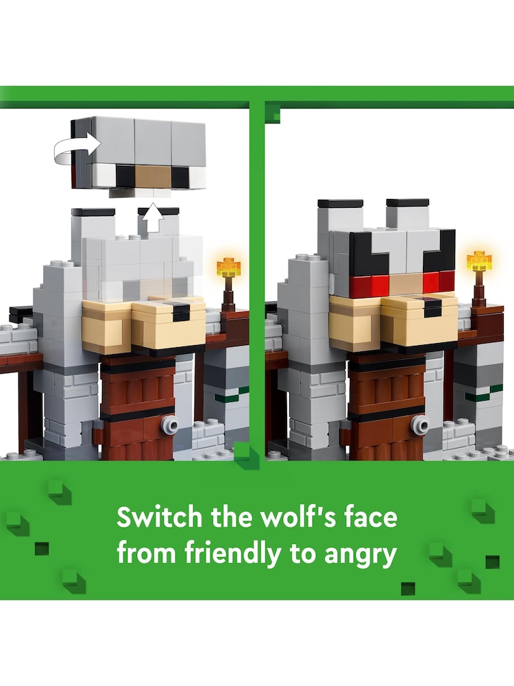 LEGO Minecraft The Wolf Stronghold Toy Set - Image 5 of 8