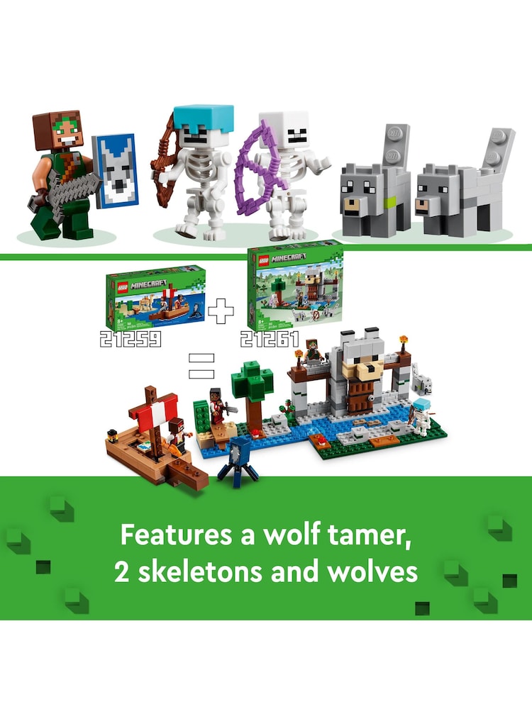 LEGO Minecraft The Wolf Stronghold Toy Set - Image 7 of 8