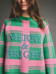 Green Knitted Christmas Jumper - Image 5 of 8