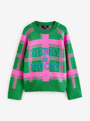 Green Knitted Christmas Jumper - Image 6 of 8