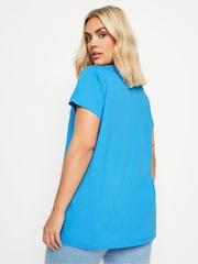 Yours Curve Blue & Green T-Shirts 3 Pack - Image 5 of 9