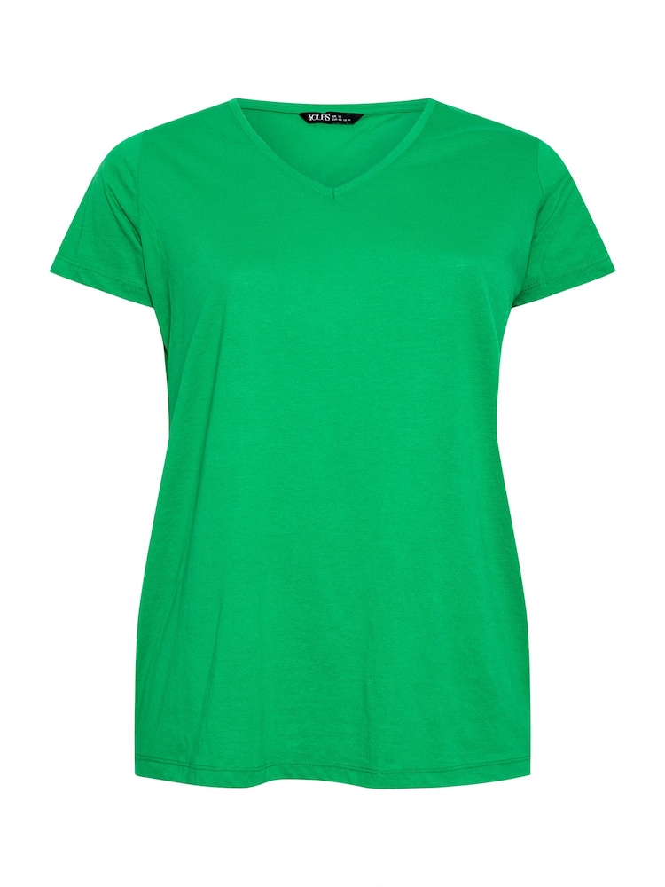Yours Curve Blue & Green T-Shirts 3 Pack - Image 9 of 9