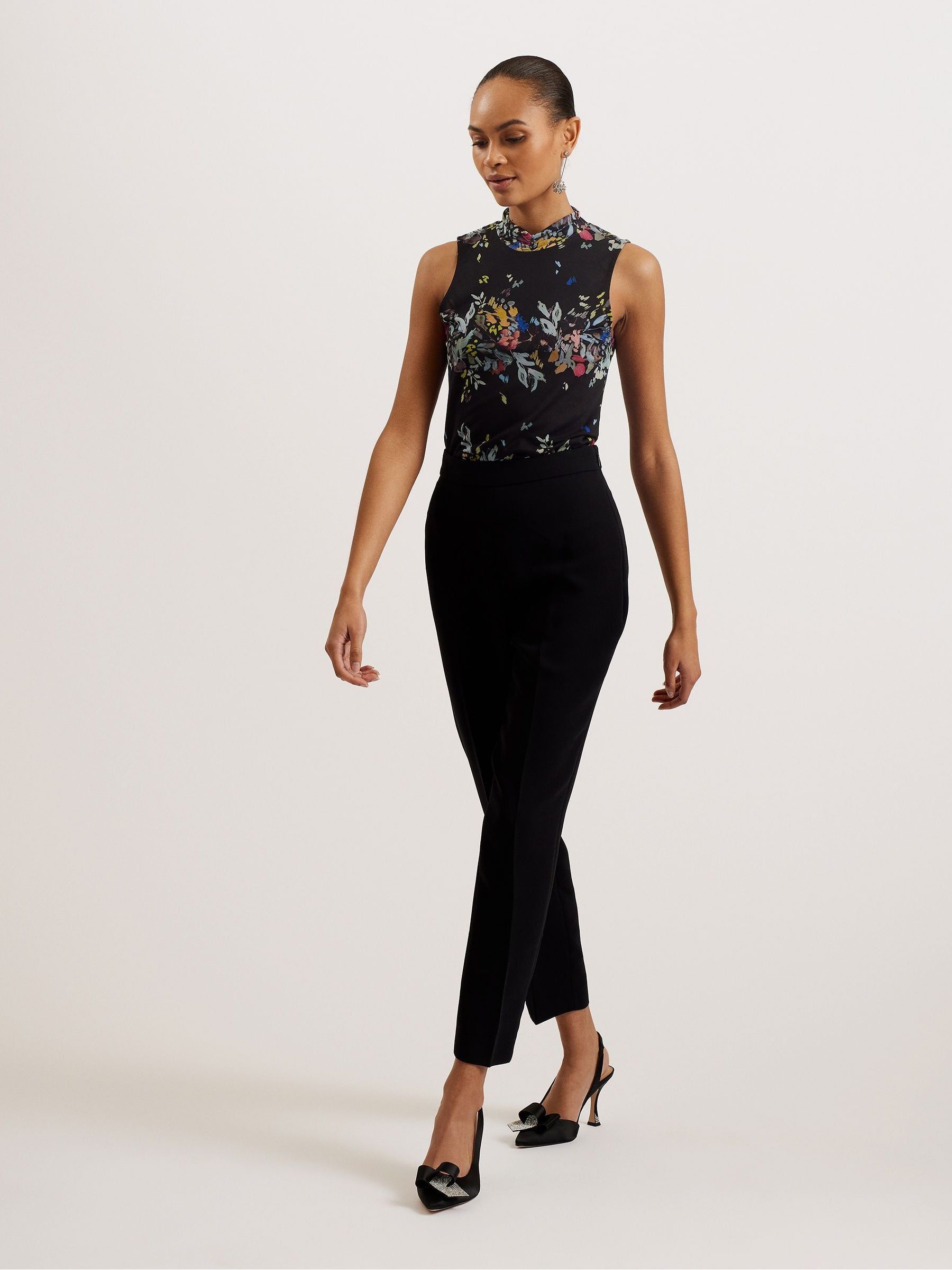 Buy Ted Baker Black High Neck Delhia Sleeveless Mesh Top from Next  Luxembourg