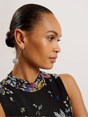 Ted Baker Black High Neck Delhia Sleeveless Mesh Top - Image 4 of 6