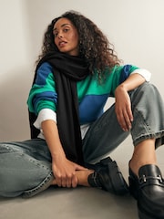 Black Super Soft Midweight Scarf - Image 1 of 6