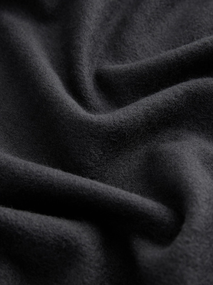 Black Super Soft Midweight Scarf - Image 6 of 6 Black Super Soft Midweight Scarf - Image 6 of 6