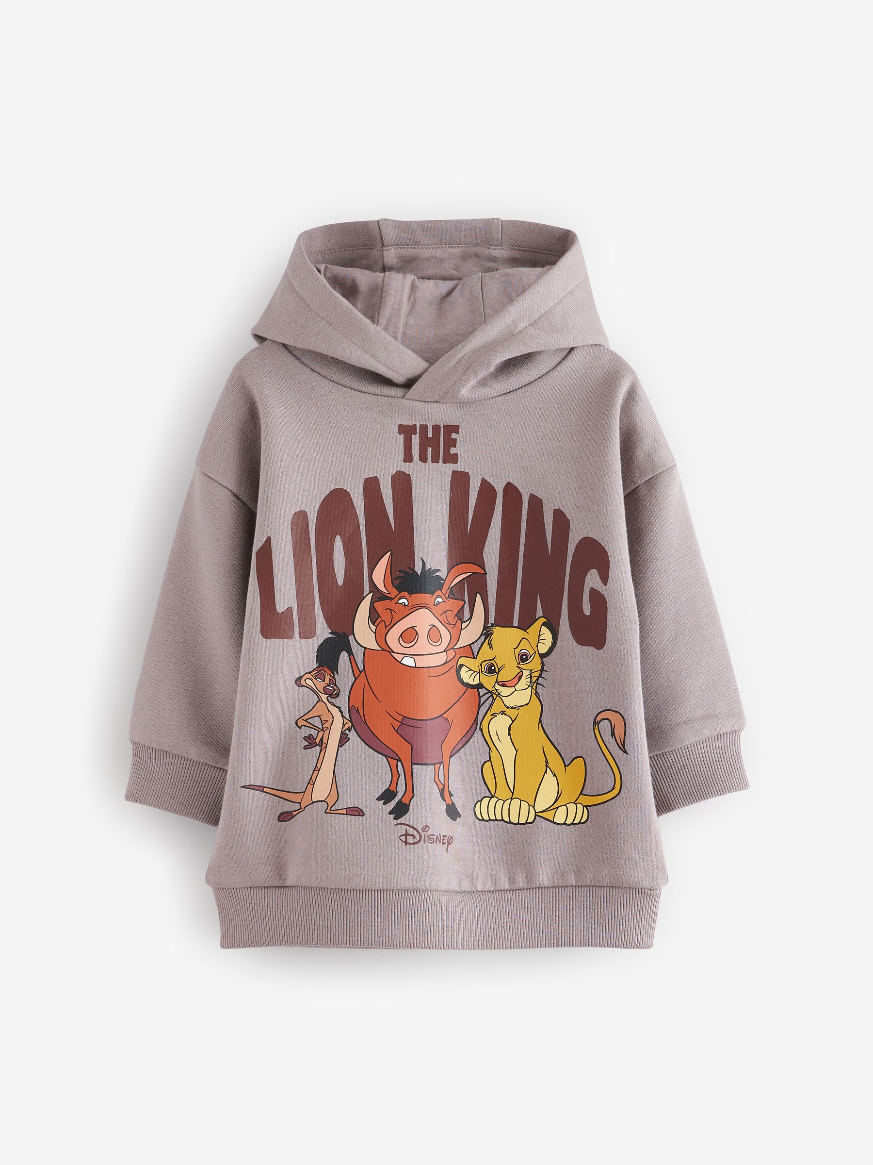 Charcoal Grey Lion Print King Hoodie 3mths 8yrs