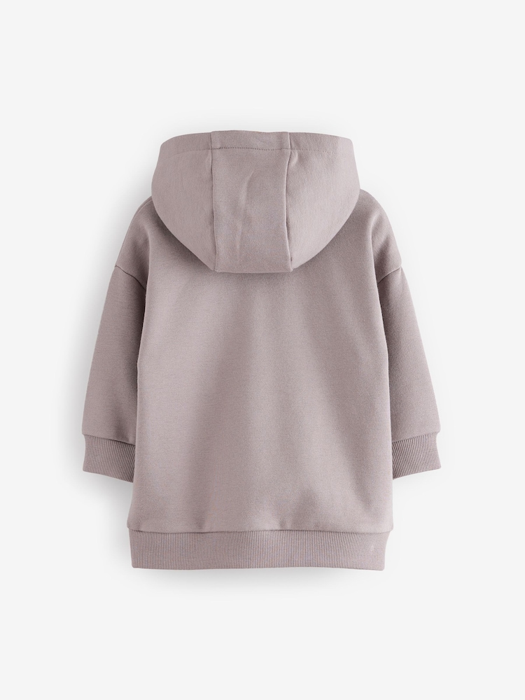 Charcoal Grey Lion Print King Hoodie (3mths-8yrs) - Image 2 of 4