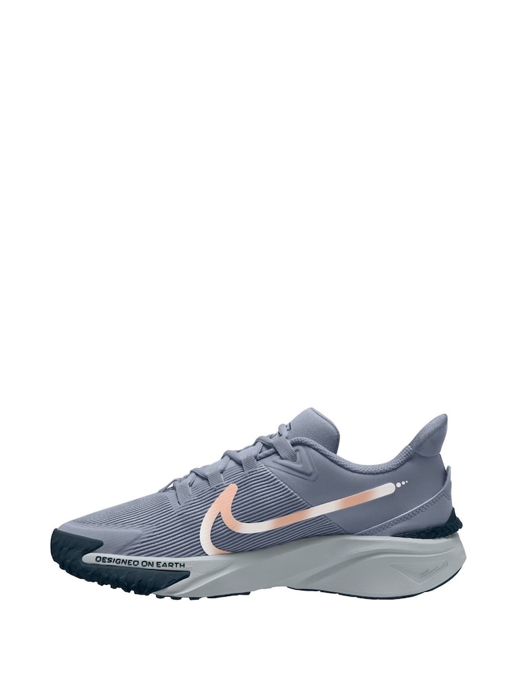 Grijs met roze - Nike Star Runner 4 kindersneakers - Image 2 of 4