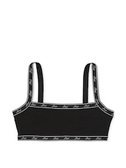 Zwart - Victoria's Secret PINK katoenen bralette met logo - Image 3 of 3