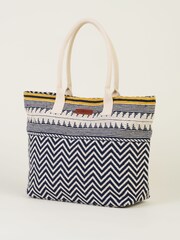 Brakeburn Blue Tassel Beach Bag - Image 3 of 4