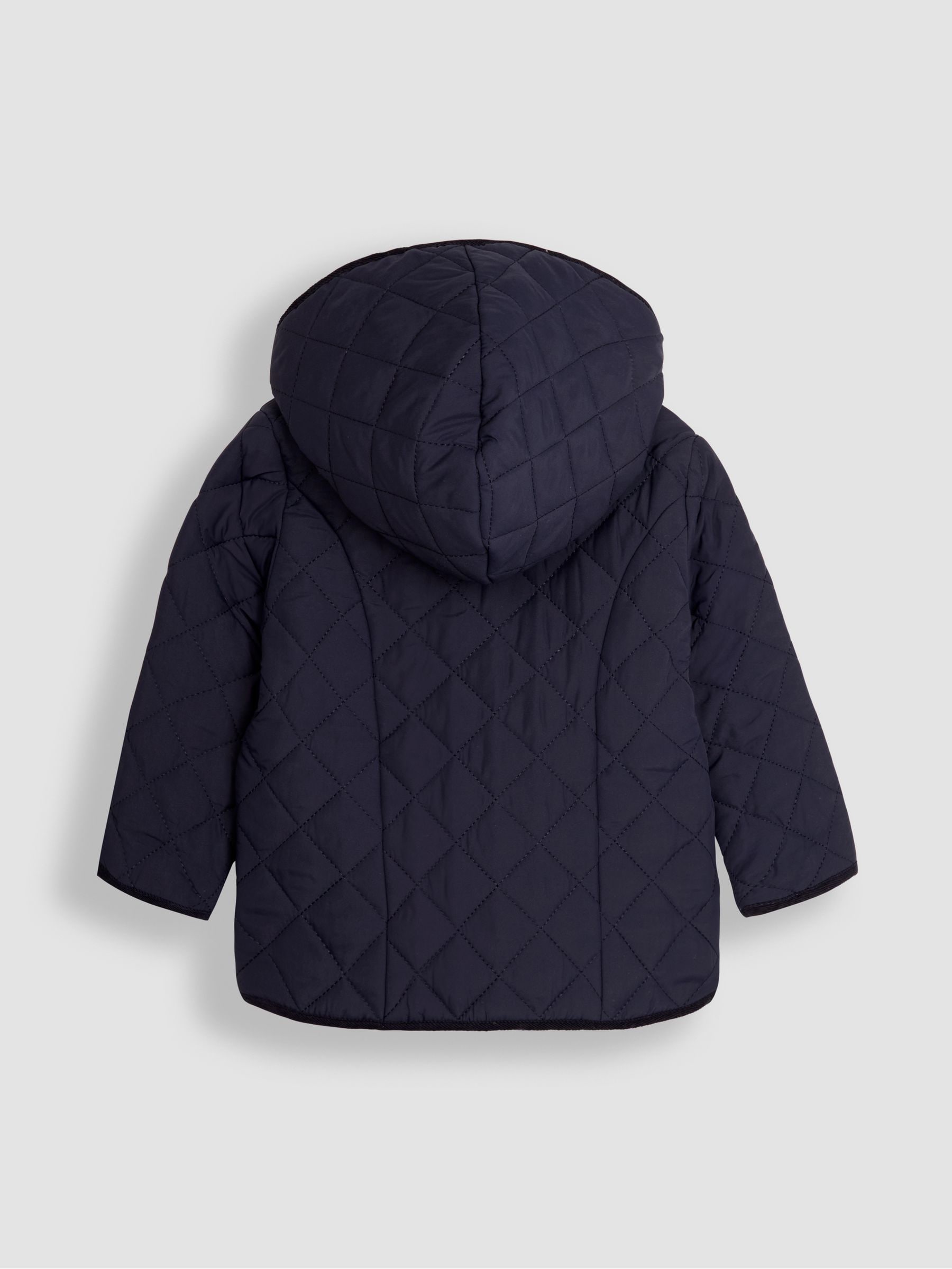 Buy JoJo Maman Bébé Navy Floral Reversible Quilted Jacket