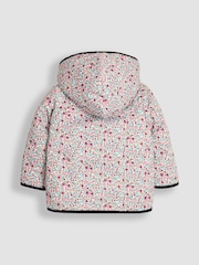 JoJo Maman Bébé Navy Reversible Quilted Jacket - Image 5 of 7