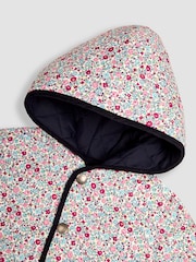 JoJo Maman Bébé Navy Reversible Quilted Jacket - Image 7 of 7