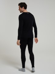 Mountain Warehouse Black Mens Merino II Thermal Baselayer Pants - Image 2 of 4