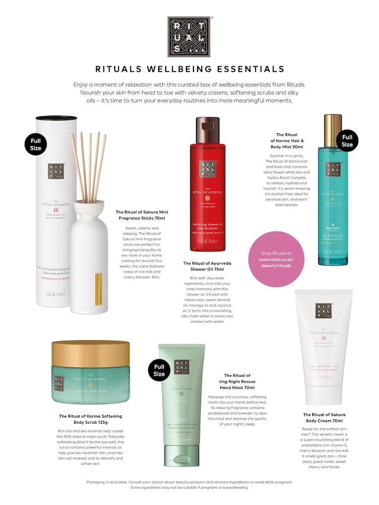 Rituals Wellness Essentials Beauty Box (Worth £76) - Image 2 of 2 Rituals Wellness Essentials Beauty Box (Worth £76) - Image 2 of 2