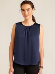 Ariat Blue Bayview Short Sleeve Blouse - Image 1 of 4