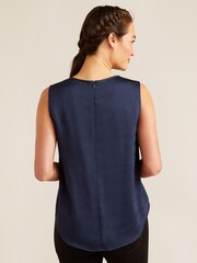 Ariat Blue Bayview Short Sleeve Blouse - Image 3 of 4