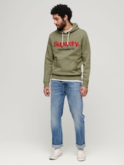 Superdry Green Core Logo Classic Hoodie - Image 3 of 7