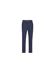 JACK & JONES Blue Linen Blend Slim Fit Trousers - Image 4 of 5