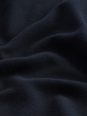 Navy Blue Regular Fit Cotton Rich Crew Jumper - Image 6 of 7