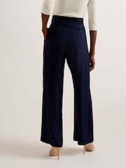 Ted Baker Blue Krissi Wide Leg Trousers - Image 3 of 5