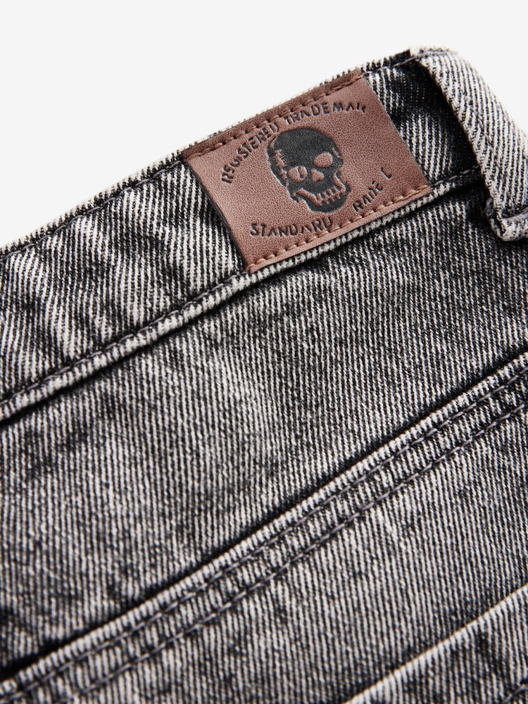 Grey Loose Fit Authentic 100% Cotton Jeans (3-16yrs) - Image 4 of 4