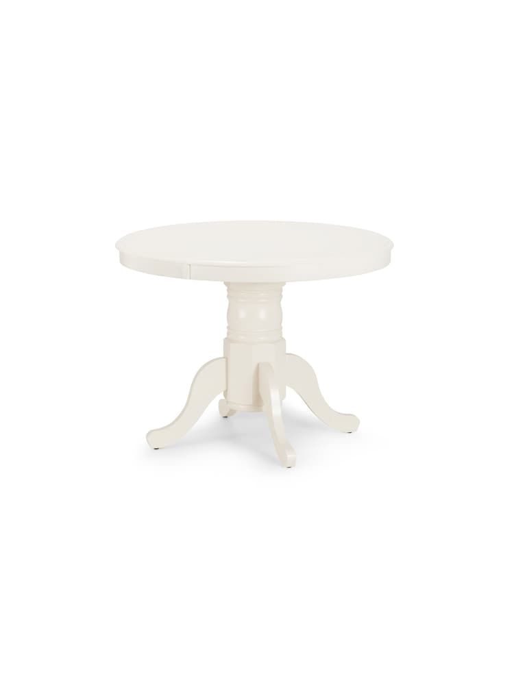 Julian Bowen Ivory Stanmore Extending Dining Table - Image 2 of 6