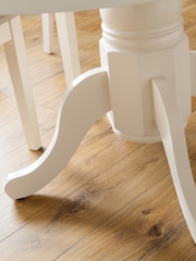 Julian Bowen Ivory Stanmore Extending Dining Table - Image 6 of 6