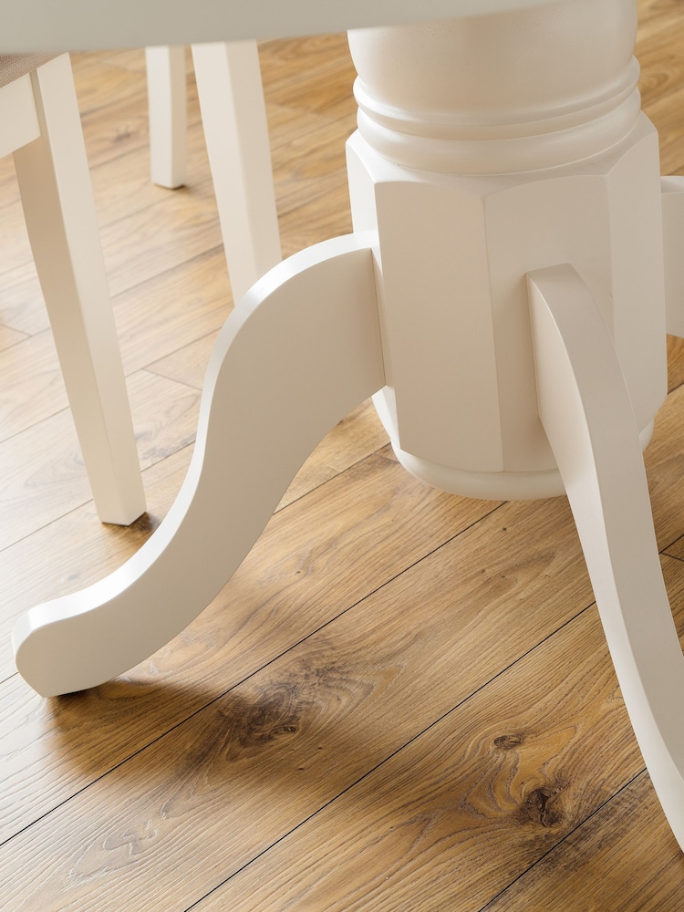 Julian Bowen Ivory Stanmore Extending Dining Table - Image 6 of 6