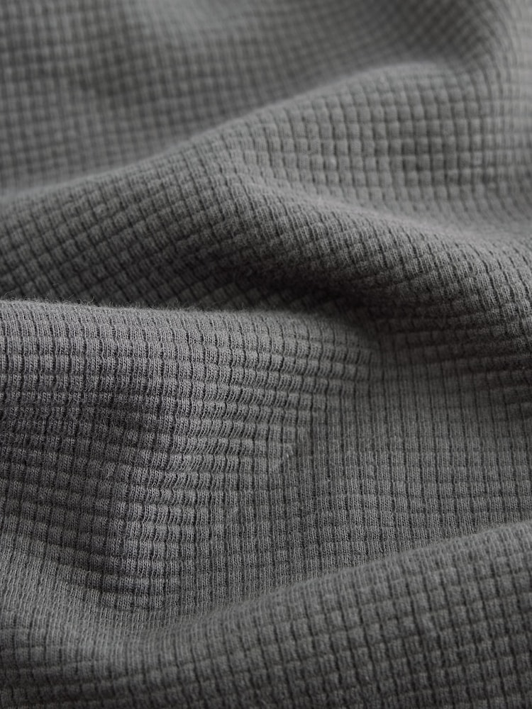 Grey 100% Cotton Utility Textured Long Sleeve T-Shirt (3-16yrs) - Image 8 of 8